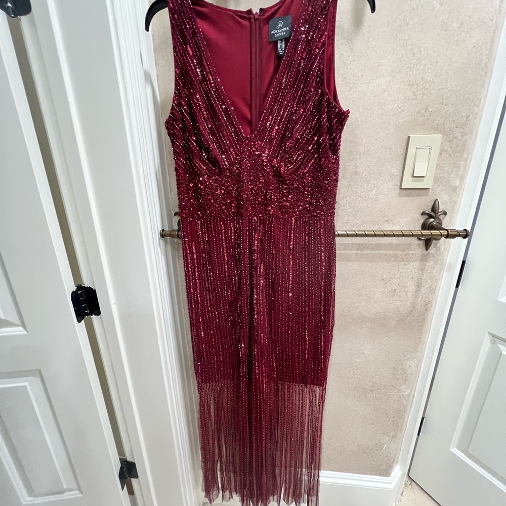 Party evening Dress with Fringe